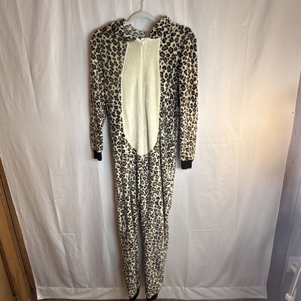 Peace Love Fashion Cat Animal Print Pajamas Size Small Preowned